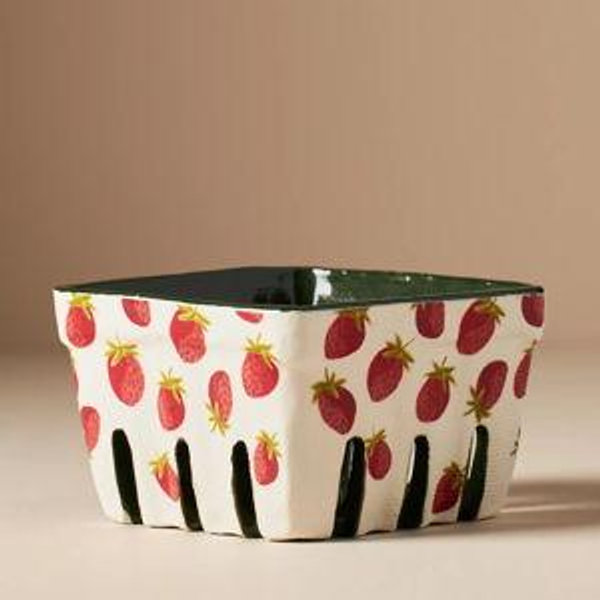 Fruta Stoneware Berry Basket