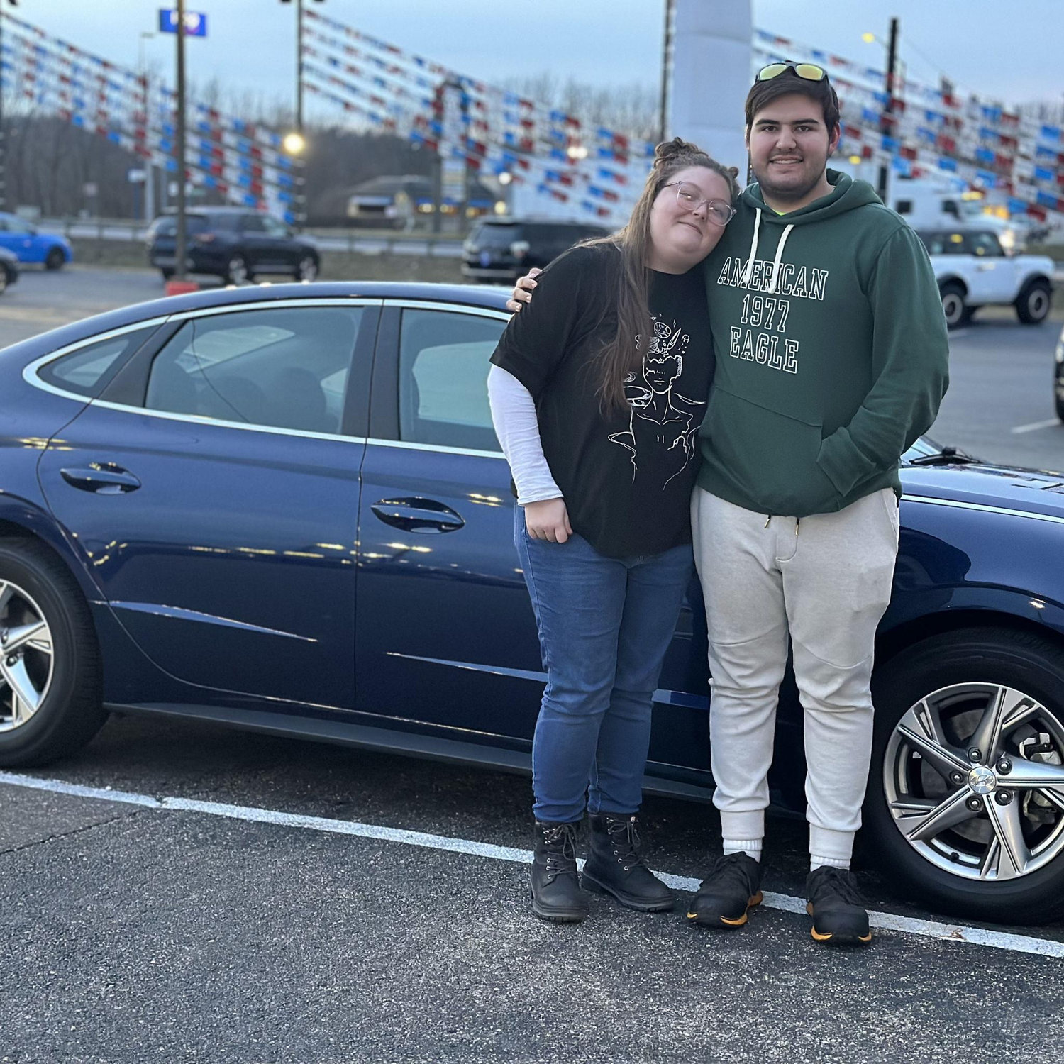 Our first car together.