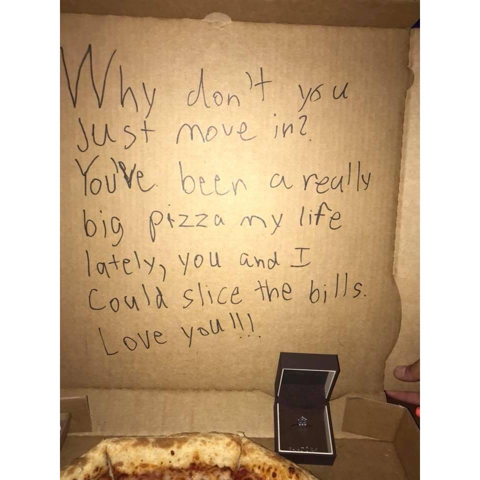 The day he asked me to move in!