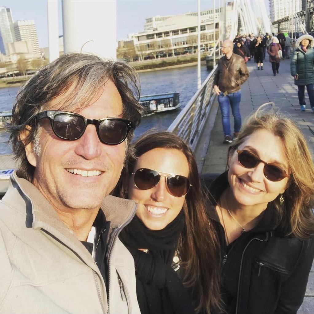 On the Thames in London with Julie!