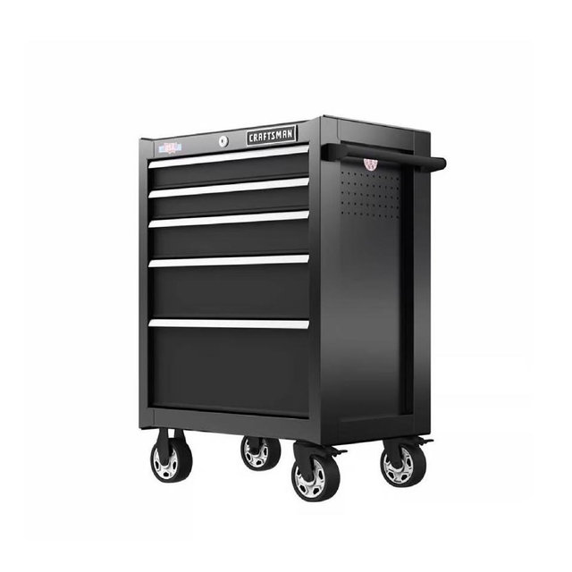 Craftsman S2000 26 in. 5 drawer Steel Rolling Tool Cabinet 37.5 in. H X 18 in. D