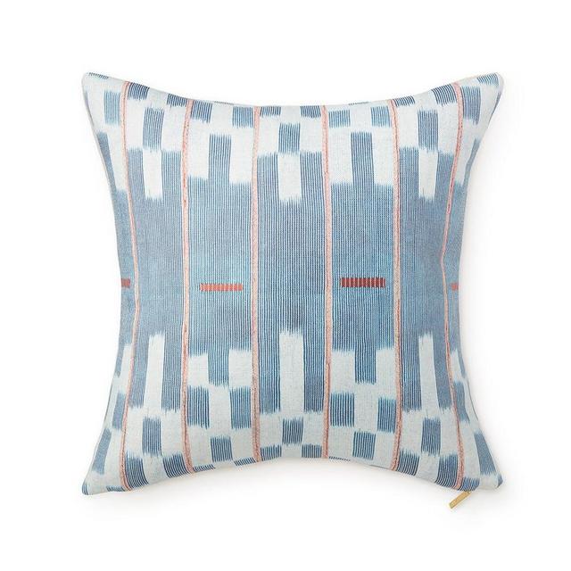 St. Frank Chambray Lattice Baule Pillow