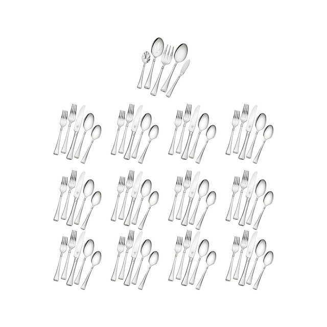 ZWILLING Angelico 18/10 Stainless Steel 65 Pc. Flatware Set, Service for 12