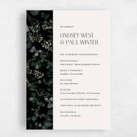 Black Wedding Program - Terian