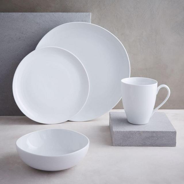 Organic Dinnerware : White : (DINNER, SALAD, LOW BOWL, CEREAL BOWL, MUG) BOM S/20