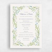 Beige Wedding Program - Querida