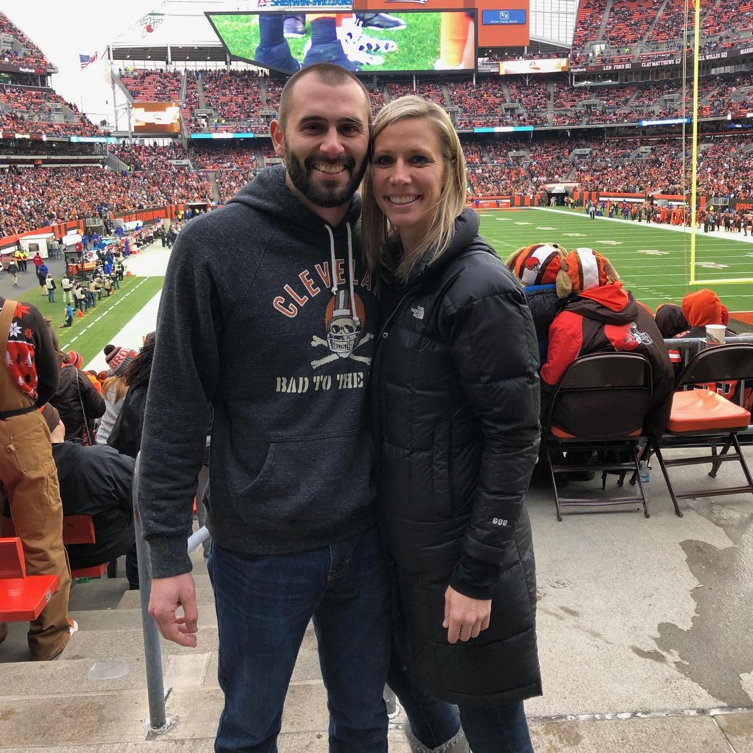 Jackie's first Browns game