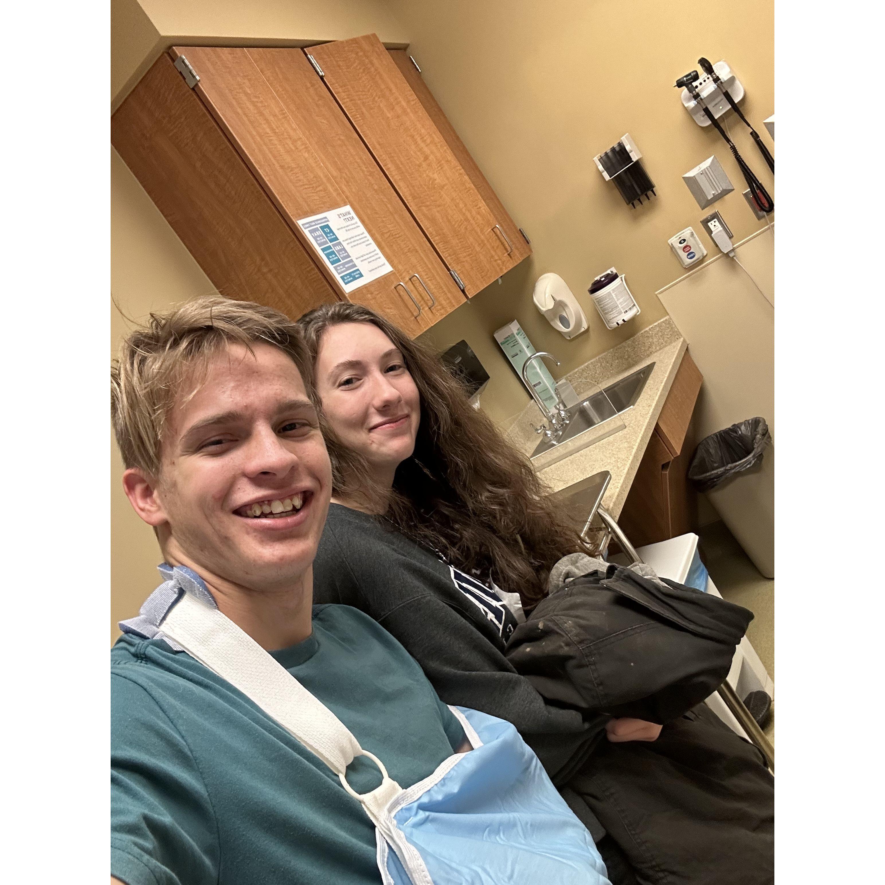 First time going to the hospital with him... something tells me we're gonna be there a lot.