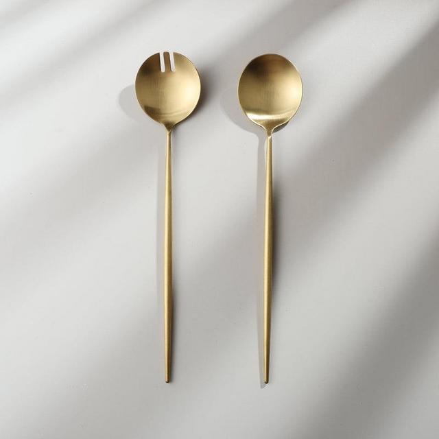 Gilded Salad Servers Set