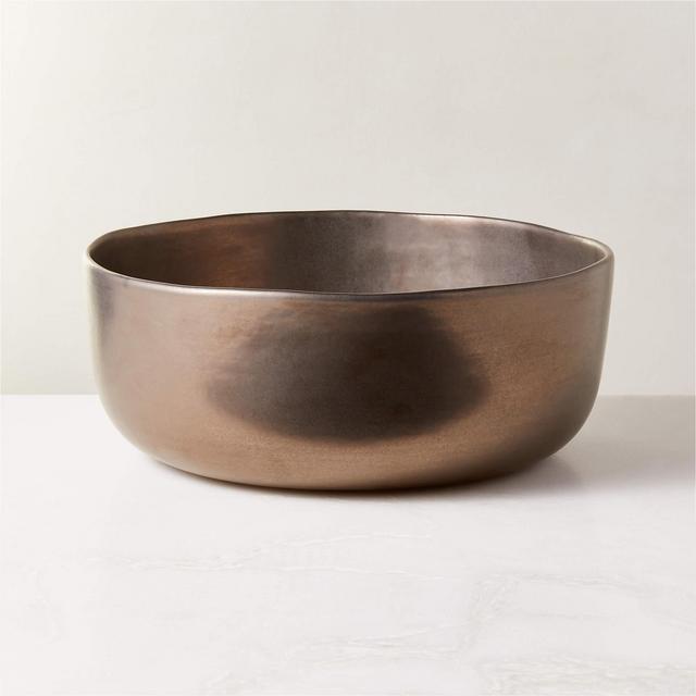 Drift Reactive Bronze Serving Bowl