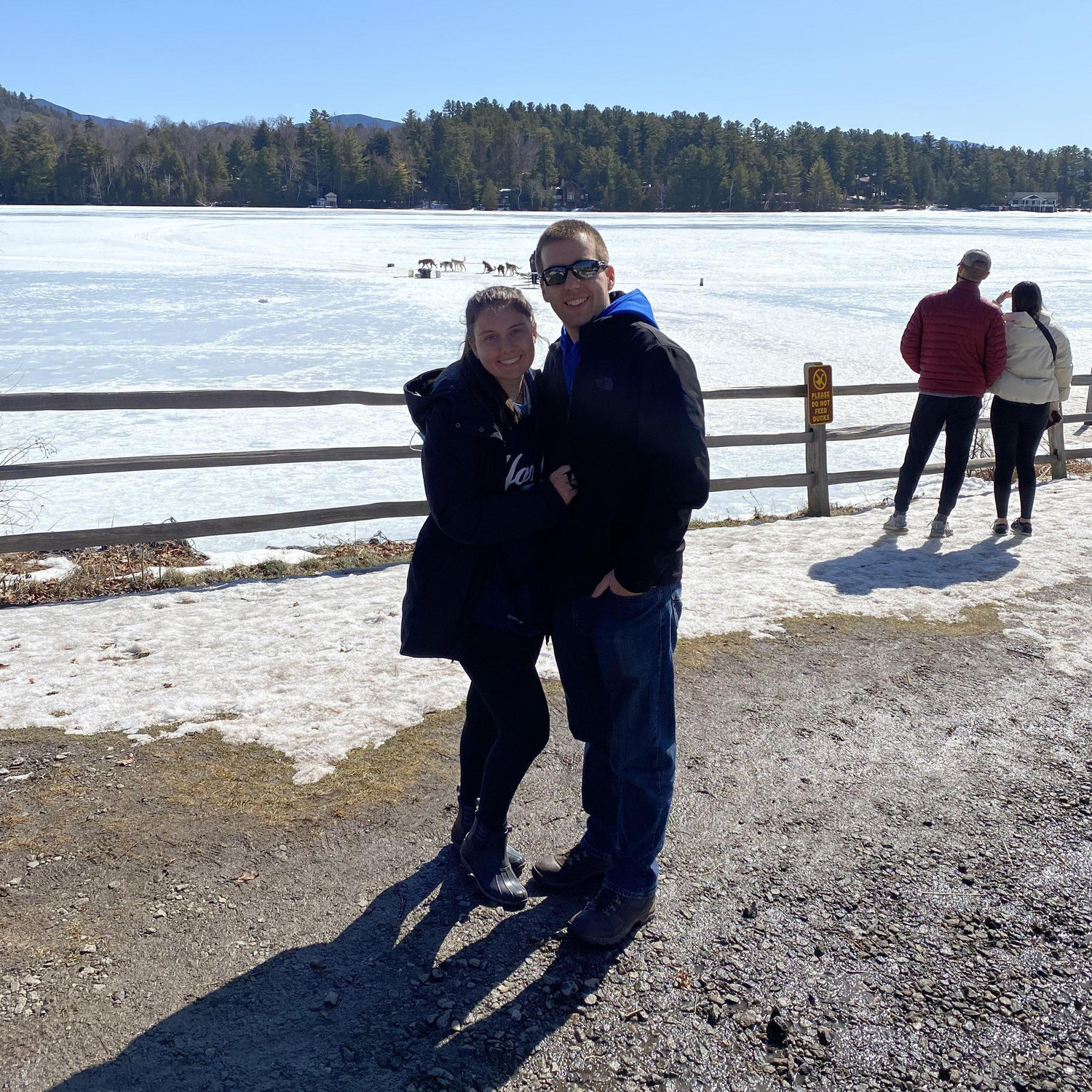 Dog sledding in Lake Placid, NY. March 2021
