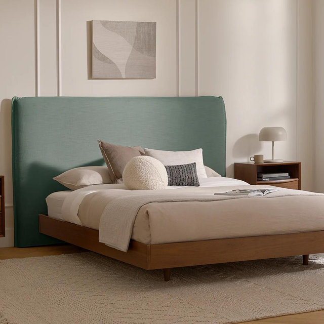 Basi Queen Bed Frame - Walnut