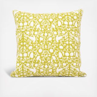 Birds of a Feather Blockprint Pillow Cover