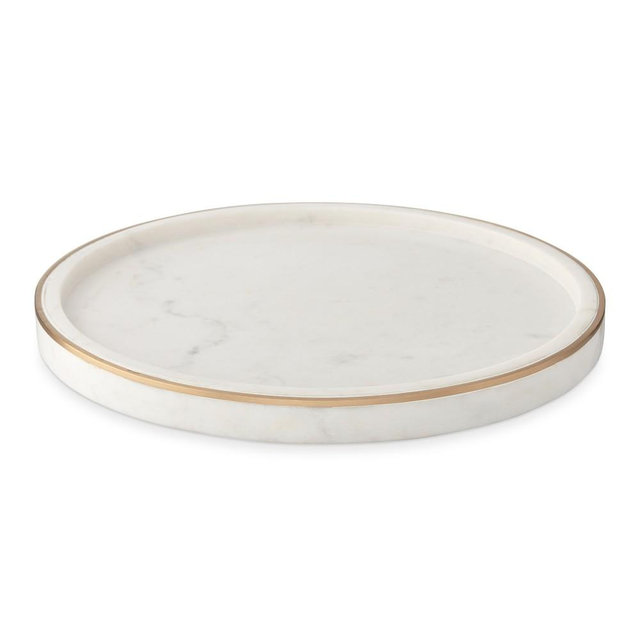 Marble and Brass Vanity Tray