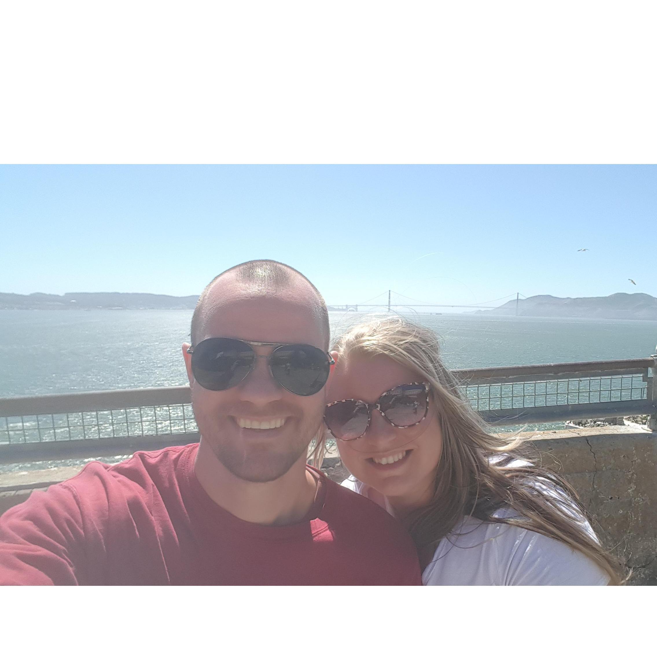 One of our pictures from my birthday week trip to California visiting Alcatraz.