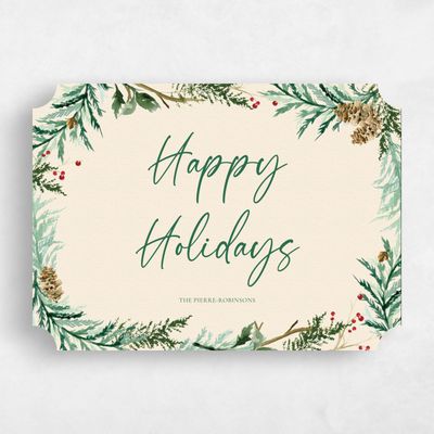 Beige Ticket Holiday Card - Greensboro Classic