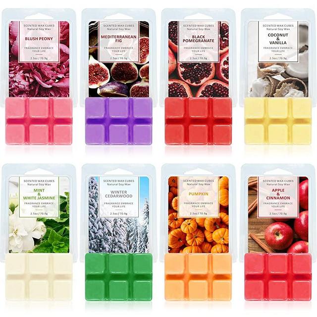  Wax Melts Wax Cubes, Scented Wax Melts, Scented Wax Cubes, Soy Wax  Cubes for Warmers, Soy Wax Cubes Candle Melts 8 Pack (8x2.5oz)