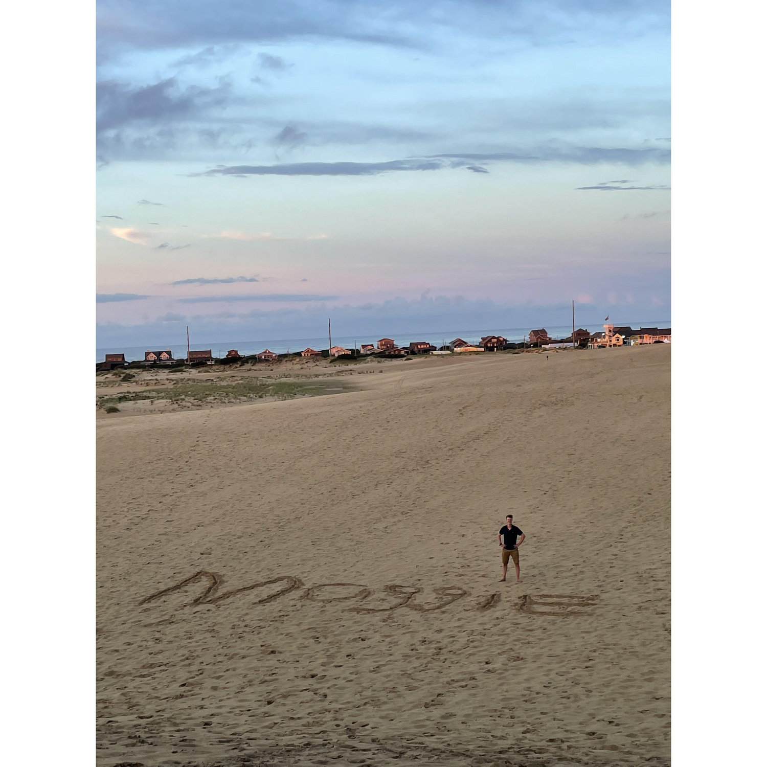Maggie in the sand