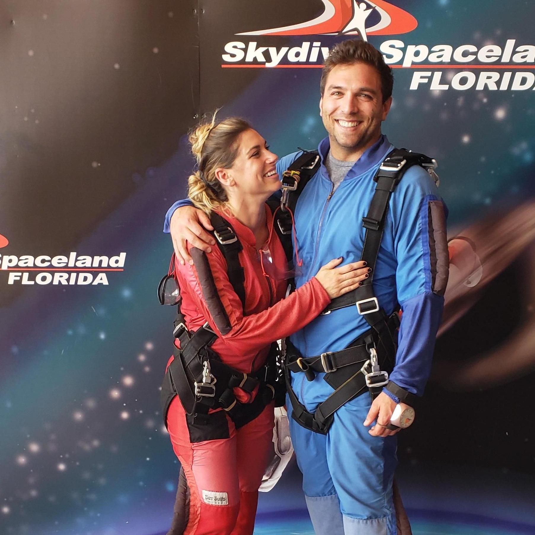 Sky diving!