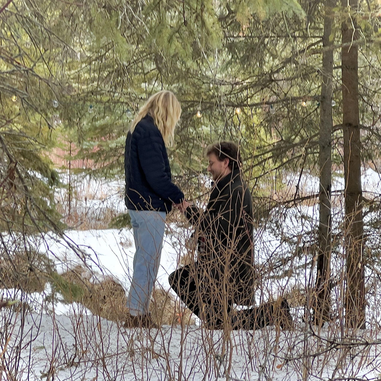 Josh proposed on Valentines Day at Whitemud Creek!