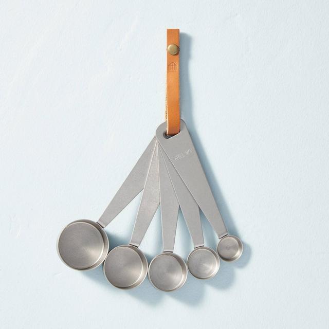 5pc Measuring Spoon Set Silver - Hearth & Hand™ with Magnolia