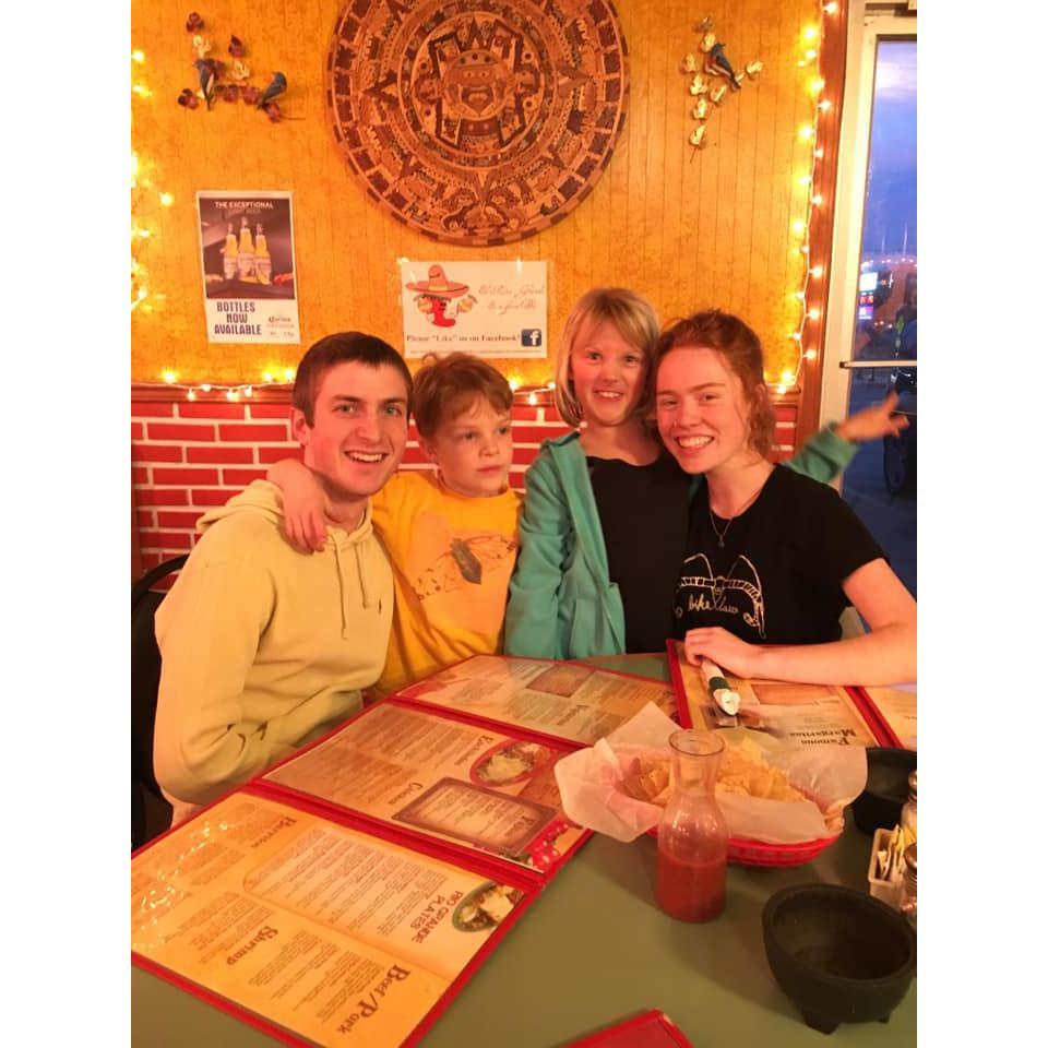 Dinner with Lucy and Sylvan (Lucy's cousin)!