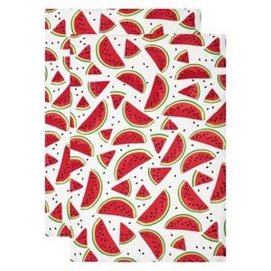 MU Kitchen - Kitchen Towel Green/Red Set of 2 - Mu Kitchen