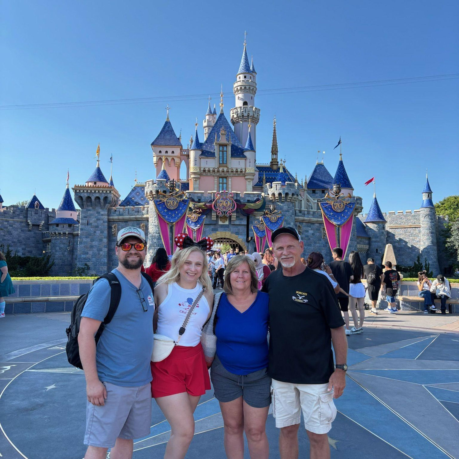 At Disneyland on vacation with the fam!
