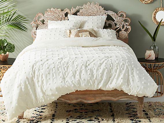 Anthropologie Tufted Makers Quilt