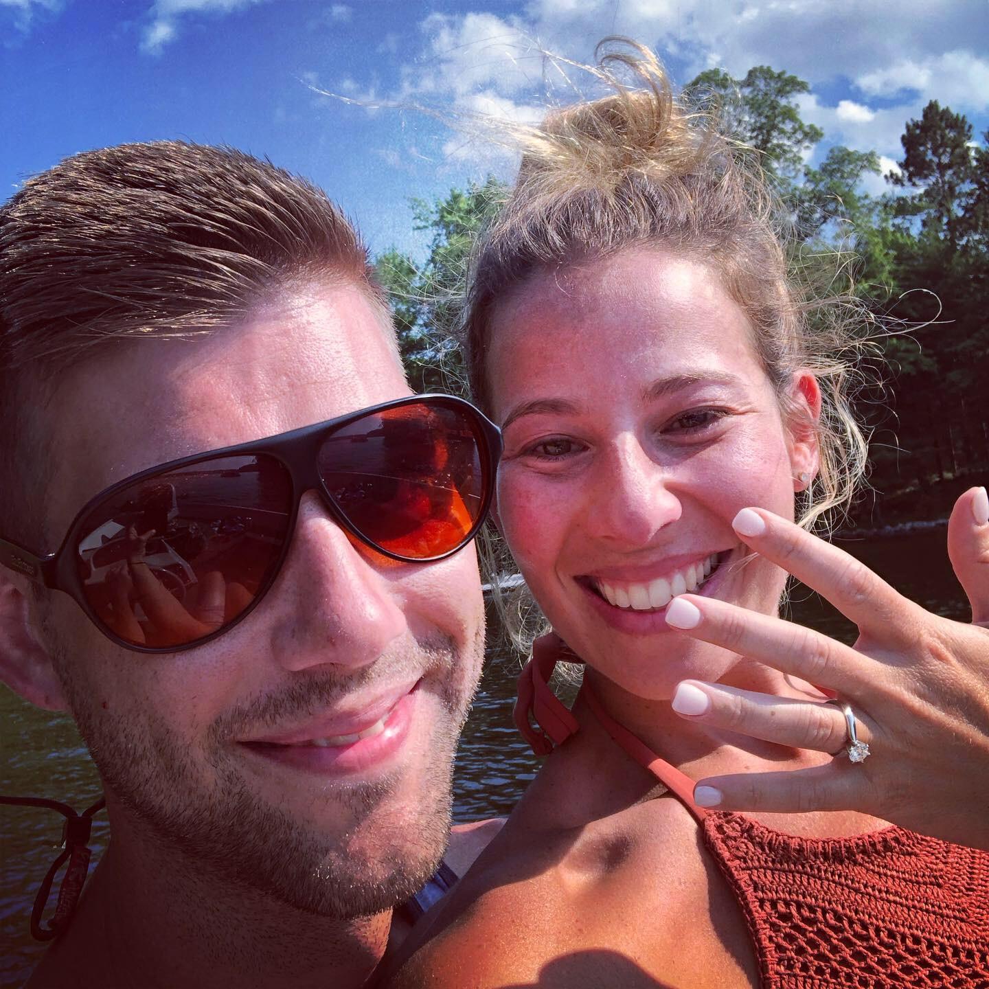 We got engaged during a routine fishing trip in the north woods of Wisconsin, a very special place!