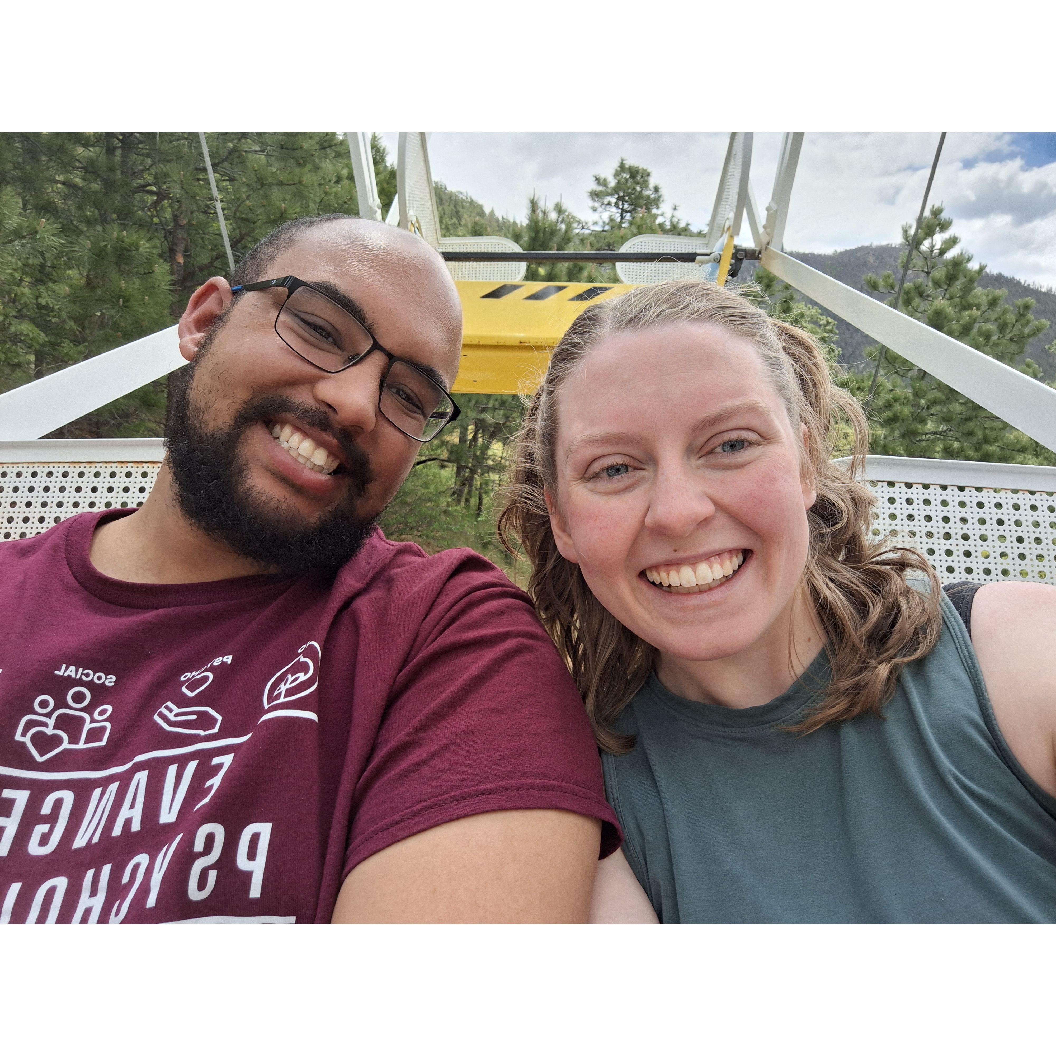 Em's first Ferris wheel ride!