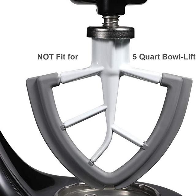 Flex Edge Beater for KitchenAid Tilt-Head Stand Mixer, 4.5-5 Quart Flat Beater Paddle with Flexible Silicone Edges Bowl Scraper