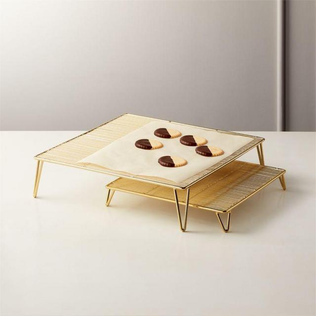 Wilson Gold Raised Serving Platters