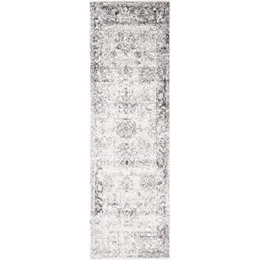 Unique Loom 3134030 Area Rug, 2' x 7' Runner, Gray