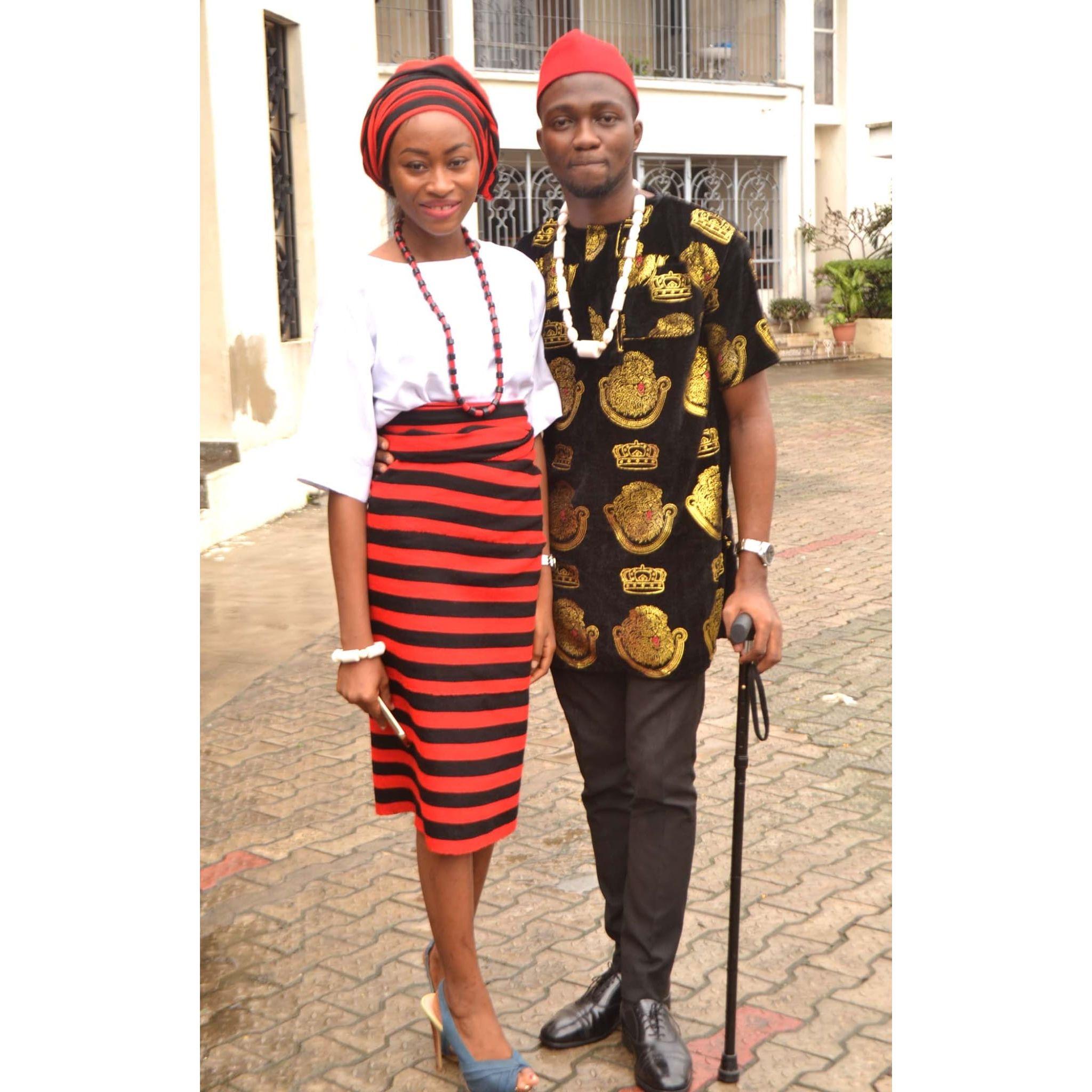 Getting ready for our Idoma and Igbo love story — dressed in tradition and full of joy in NFCS cultural day.