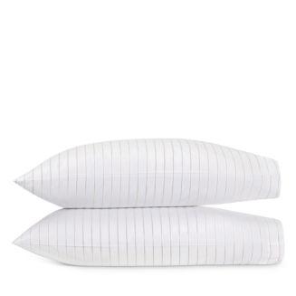 Matouk Amalfi King Pillowcase, Pair (Hazy Blue)