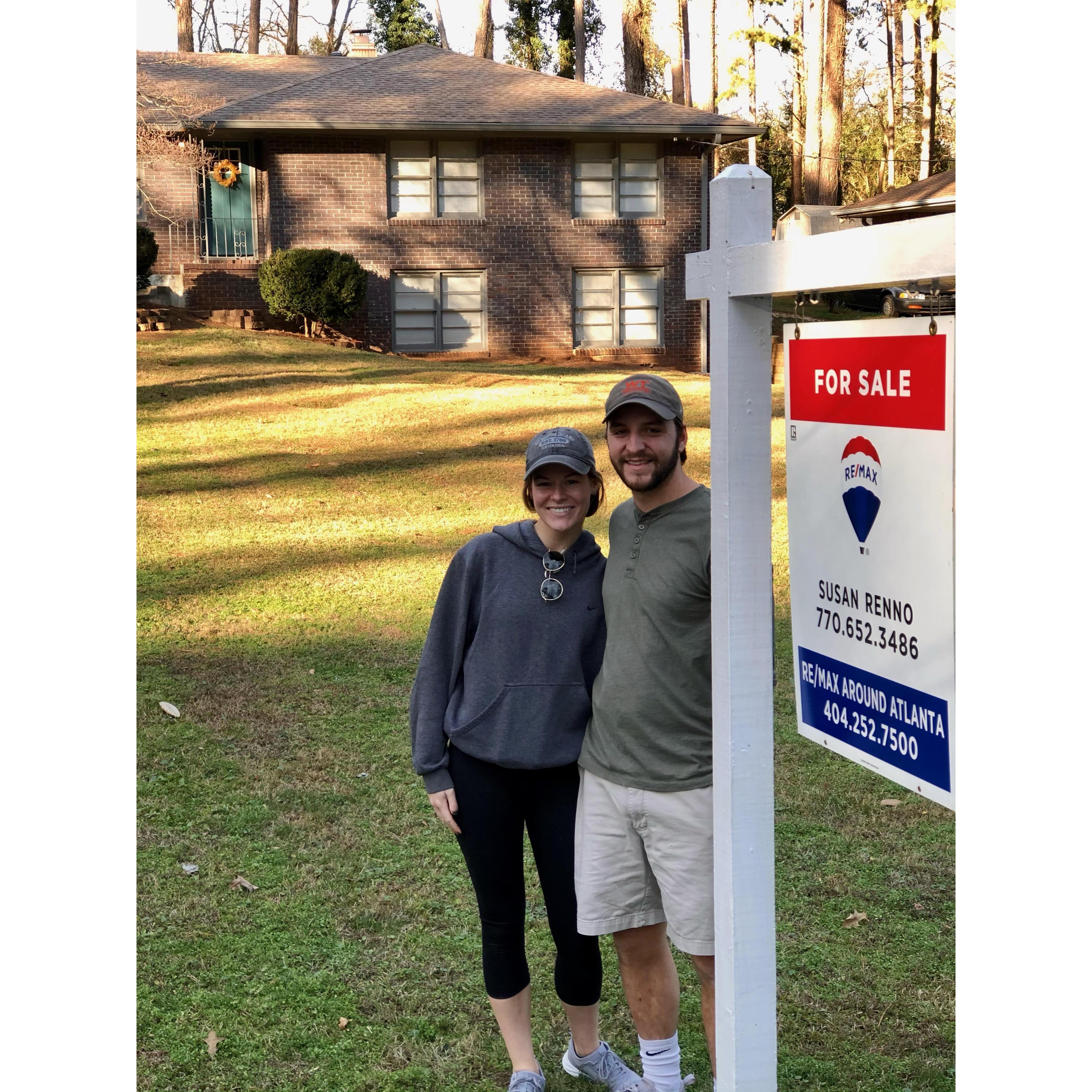 December 31, 2019 Matt bought our first home in Tucker, GA.