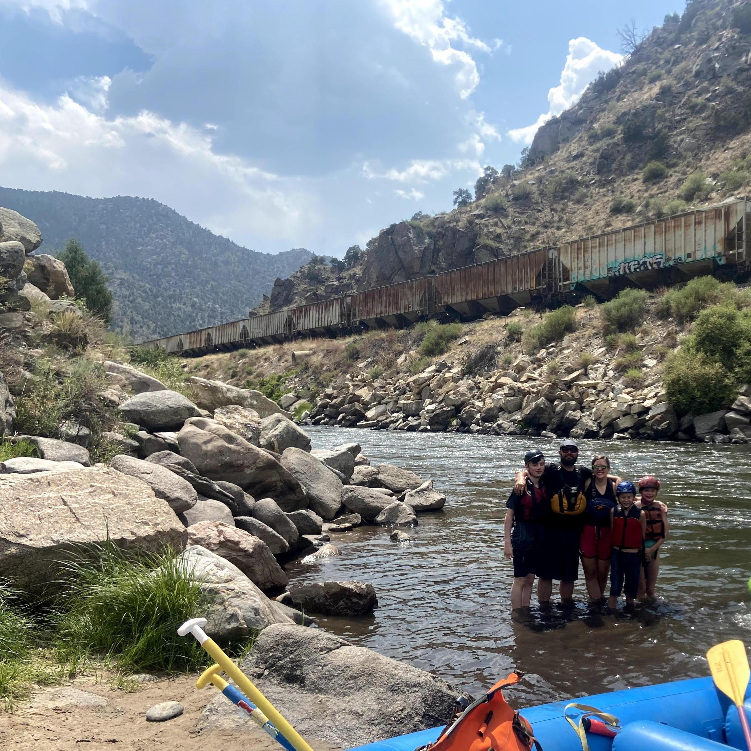 Rafting with cousins in Colorado