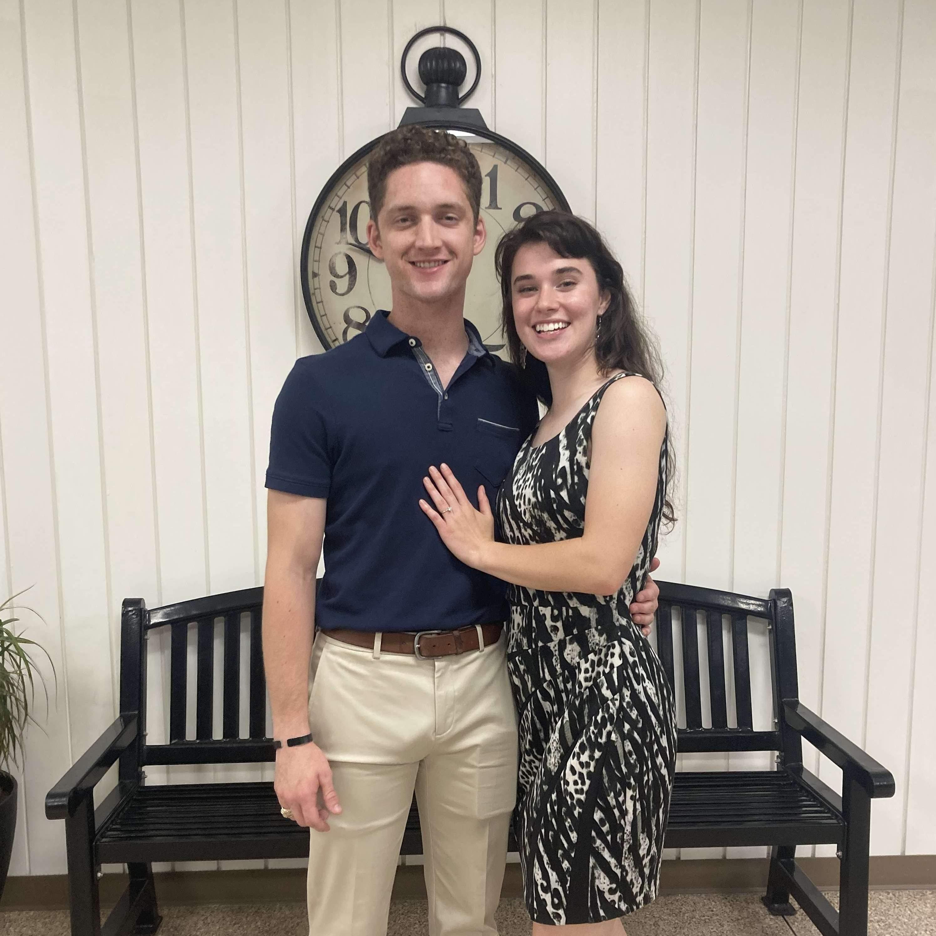 Our first wedding (congrats Tommy & Christine!) as an engaged couple!