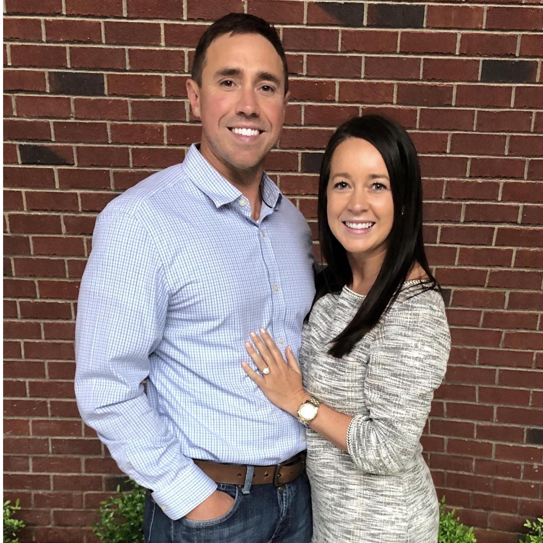 Our first church service as an engaged couple!