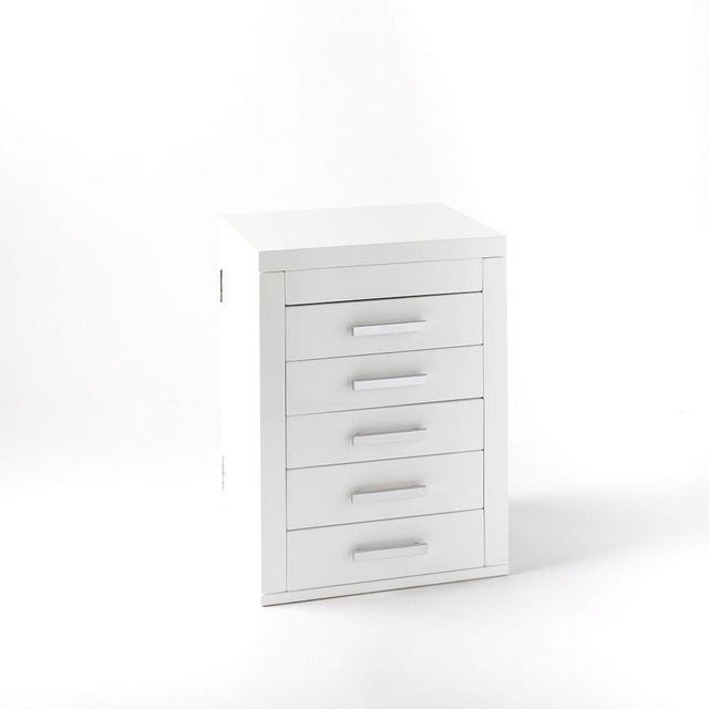 Mid-Century Box - Vertical, White Lacquer