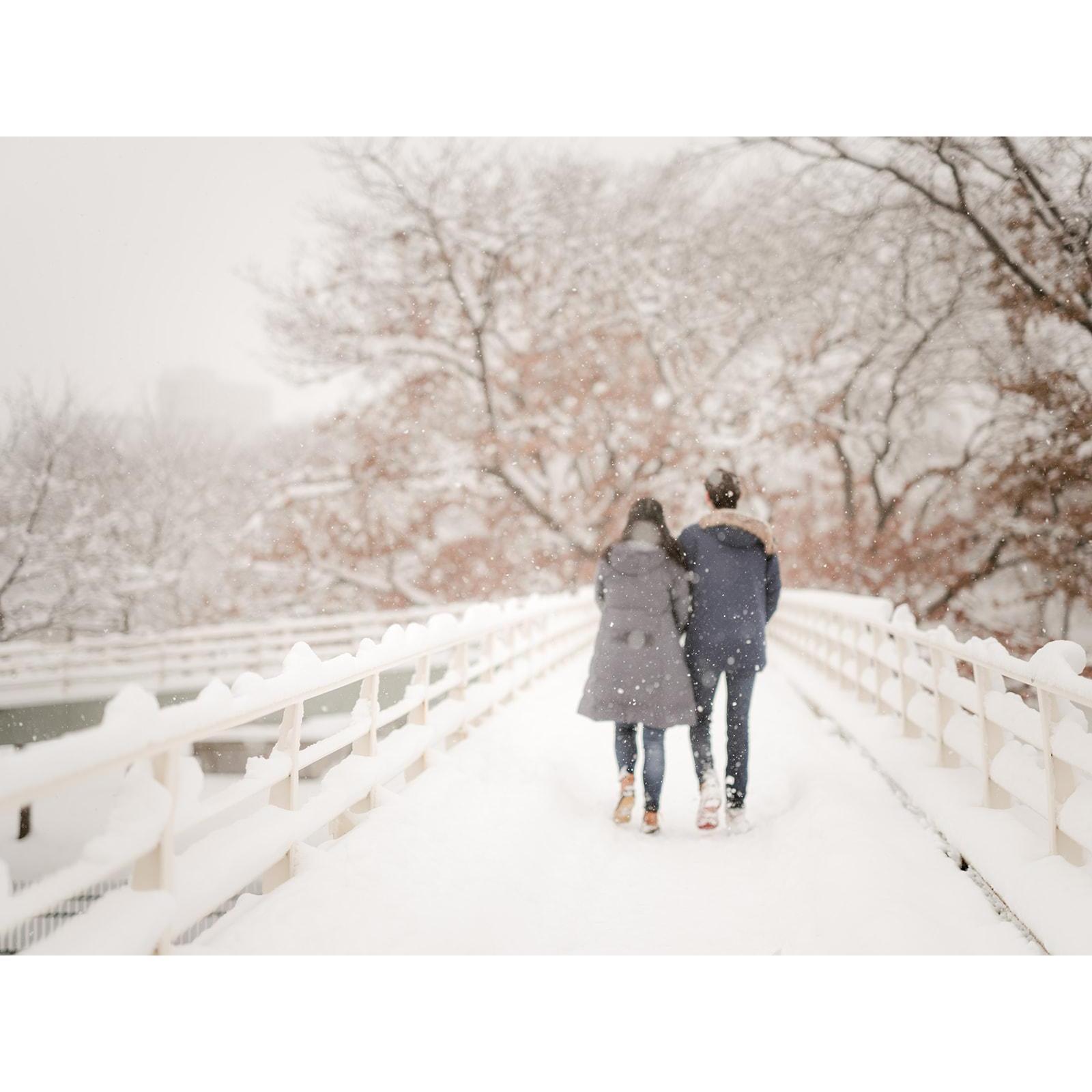 Snowy engagement photos!
