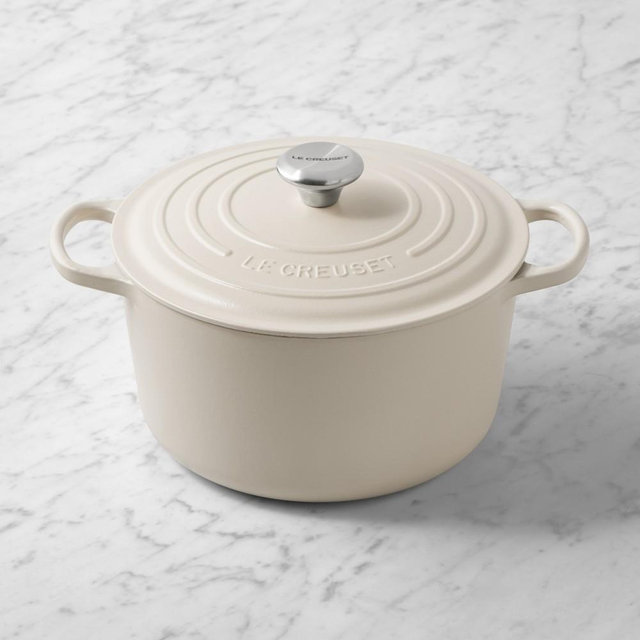 Le Creuset Enameled Cast Iron Signature Deep Round Oven, 6 1/2-Qt., Brioche