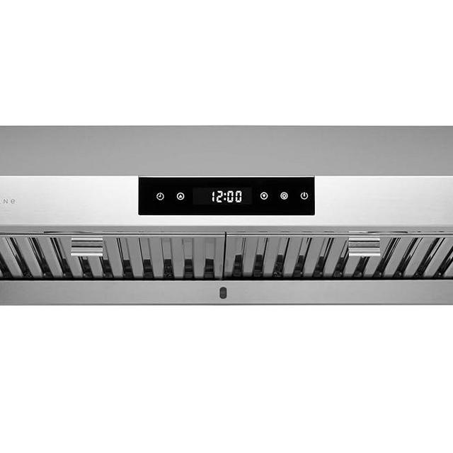 Hauslane, Chef Series 30" PS18 Under Cabinet Range Hood, Stainless Steel | Pro Performance | Contemporary Design, Touch Screen, Dishwasher Safe Baffle Filters, LED Lamps, 3-Way Venting