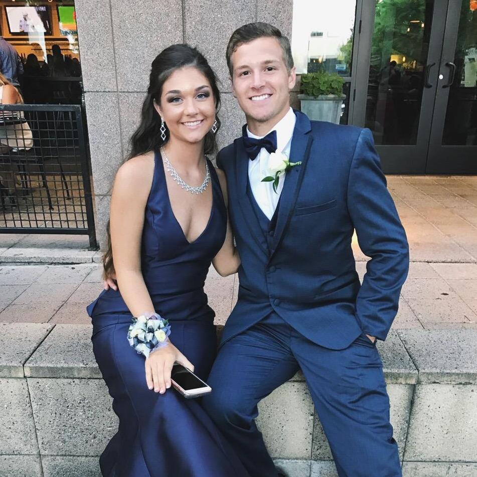 Our senior prom. We were prom king and queen!