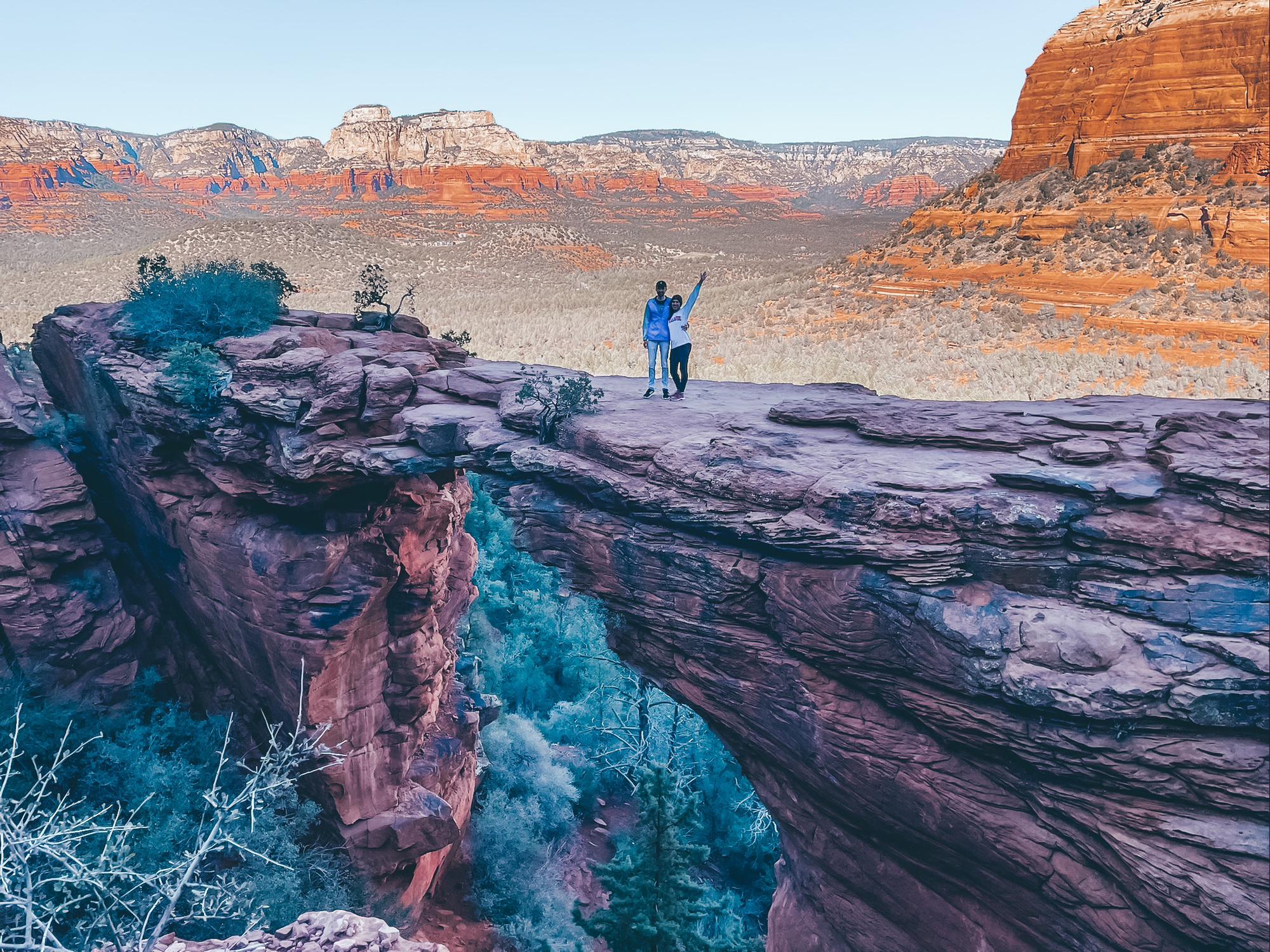 Survived the hike to devil's bridge.