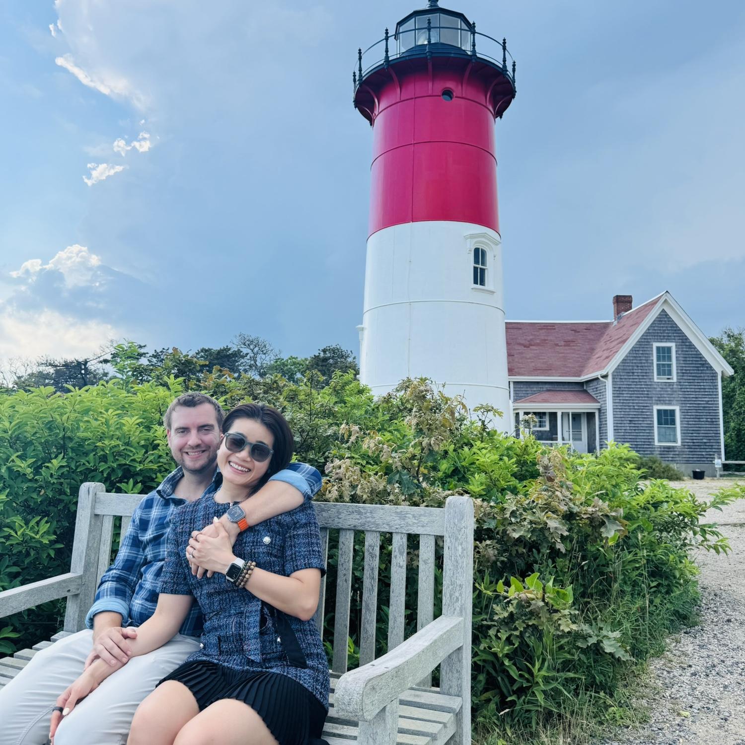 🌊 Checking out the famous lighthouse in Cape Cod