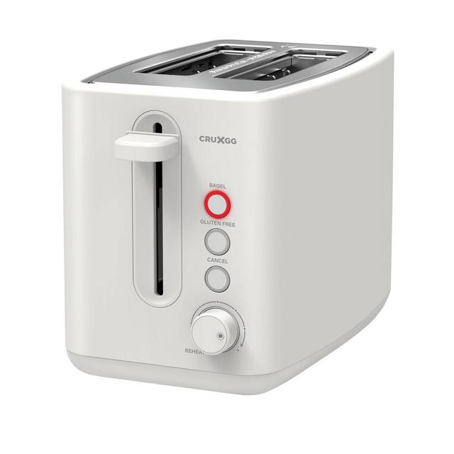 CRUXGG TSTR 2 Slice Toaster - Snow