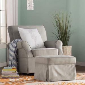 Antonia Swivel Glider and Ottoman