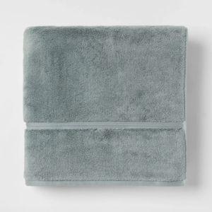 Oversized Spa Plush Bath Towel Sage Green - Threshold™
